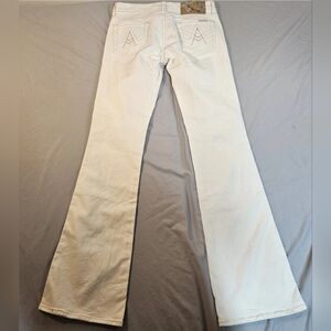 7 For All Mankind A Pocket Jeans Womens 25 Off White Bootcut Stretch Denim